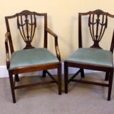 A Set of Eight 19thc.  Mahogany Dining Chairs