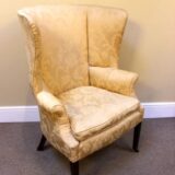19thc Mahogany Wing Armchair - Image 5