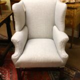 19thc. Mahogany Wingback Armchair - Image 4
