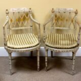 Pair of Regency Painted Side Chairs