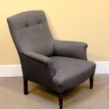 Pair of Walnut Armchairs  - Image 3