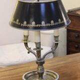 Early 20thc. Three Branch Bouillotte Lamp