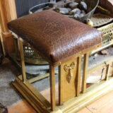 Late 19thc Brass Club Fender - Image 2