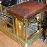 Late 19thc Brass Club Fender - Image 3