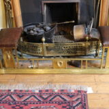 Late 19thc Brass Club Fender - Image 4
