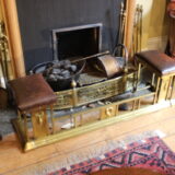 Late 19thc Brass Club Fender