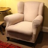 Late 19th Walnut Wing Armchair