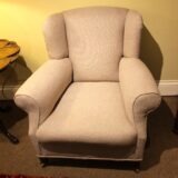 Late 19th Walnut Wing Armchair - Image 3