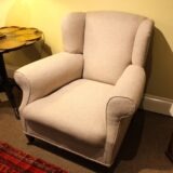 Late 19th Walnut Wing Armchair - Image 2