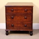 Small 19thc Oak Chest Of Drawers - Image 2