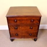 Small 19thc Oak Chest Of Drawers - Image 4
