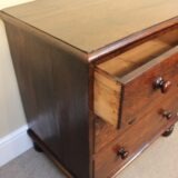 Small 19thc Oak Chest Of Drawers - Image 5