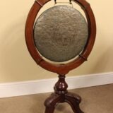 19thc Mahogany Gong