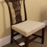 Set Of 4 Mahogany Dining Chairs - Image 4