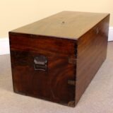 19thc Camphor Wood Chest - Image 4