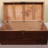 19thc Camphor Wood Chest - Image 6