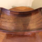 19thc Mahogany Cheese Coaster