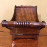 19thc Mahogany Cheese Coaster - Image 5