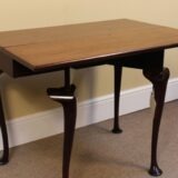 19thc Red Walnut Drop Leaf Table