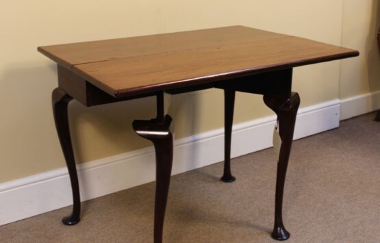 19thc Red Walnut Drop Leaf Table