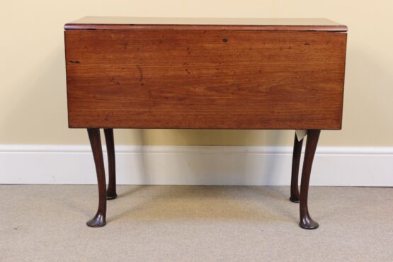 19thc Red Walnut Drop Leaf Table - Image 4