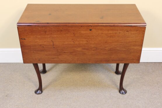 19thc Red Walnut Drop Leaf Table - Image 5