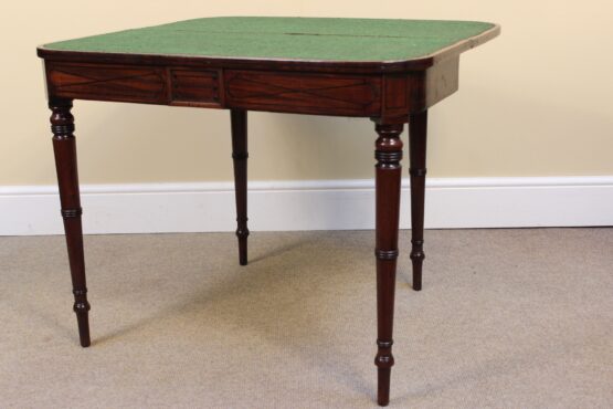 Early 19thc Mahogany Card Table - Image 3