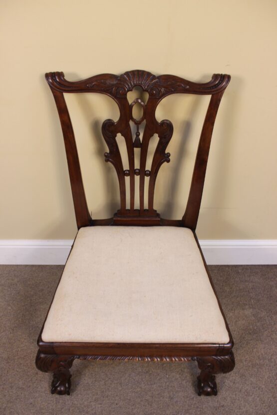 18thc Walnut Dining Chair - Image 2