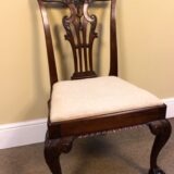 18thc Walnut Dining Chair - Image 3