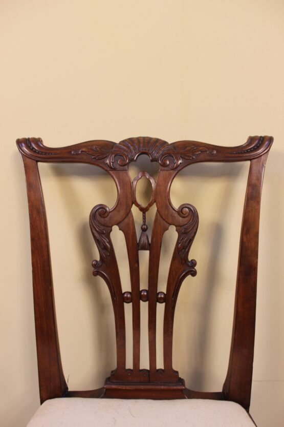 18thc Walnut Dining Chair - Image 4