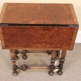 19thc Amboyna And Walnut Occasional Table