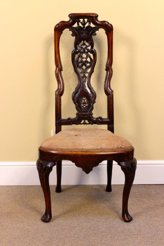 Late 18thc. Walnut Side Chair