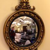 Late 19thc Gilt Wood  Convex Mirror