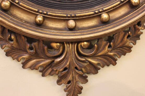 Late 19thc Gilt Wood  Convex Mirror - Image 2