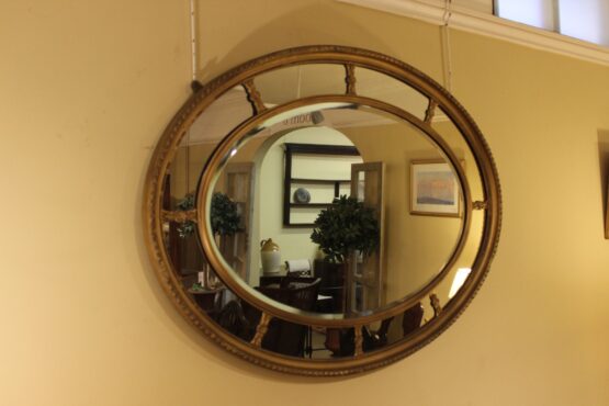 19thc. Oval Gilded Mirror - Image 2