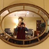 19thc. Oval Gilded Mirror