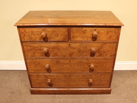 Late 19thc Pitch Pine Chest Of Drawers - Image 3