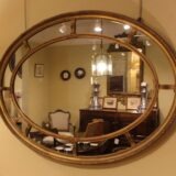 19thc Oval Gilded Mirror - Image 3