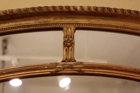 19thc Oval Gilded Mirror - Image 4