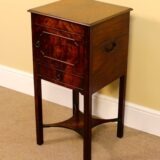 Early 19thc Mahogany Bedside Cupboard