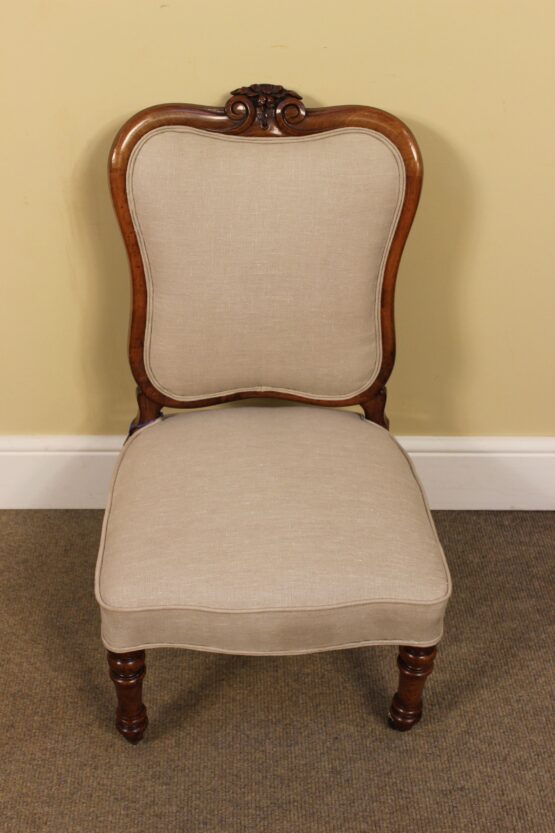 19thc Walnut Nursing Chair