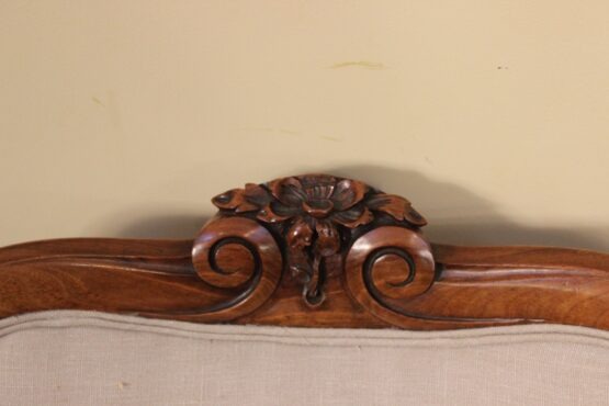 19thc Walnut Nursing Chair - Image 2