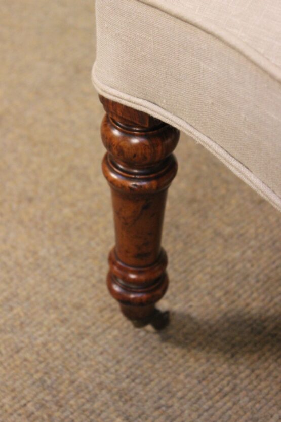 19thc Walnut Nursing Chair - Image 3