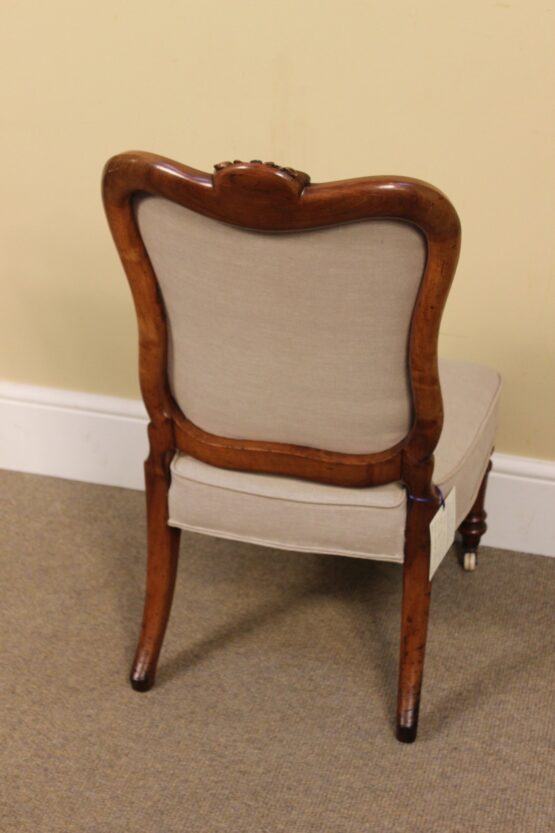 19thc Walnut Nursing Chair - Image 4