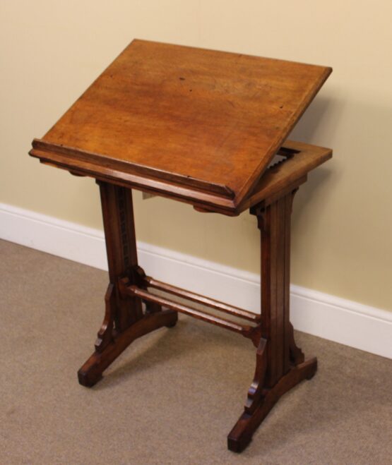 Late 19thc Oak Ledger Stand  - Image 2