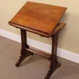 Late 19thc Oak Ledger Stand 