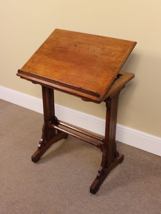 Late 19thc Oak Ledger Stand 