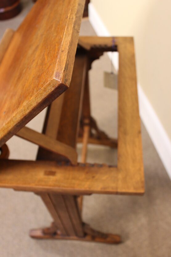 Late 19thc Oak Ledger Stand  - Image 3