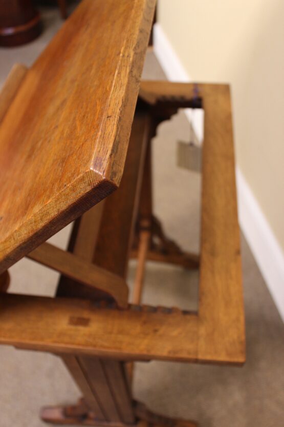 Late 19thc Oak Ledger Stand  - Image 4