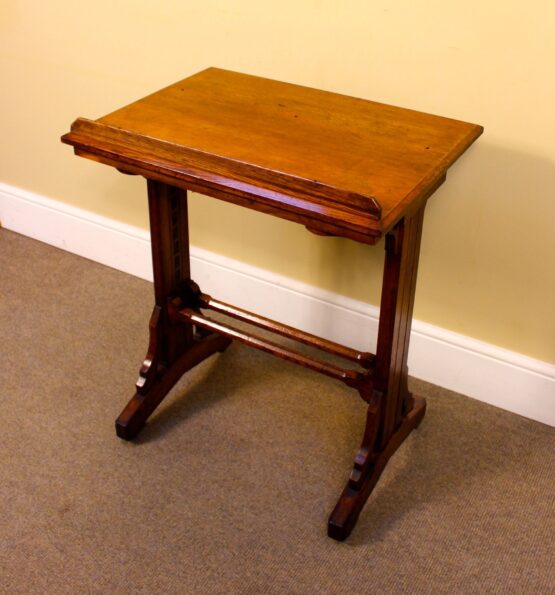 Late 19thc Oak Ledger Stand  - Image 7